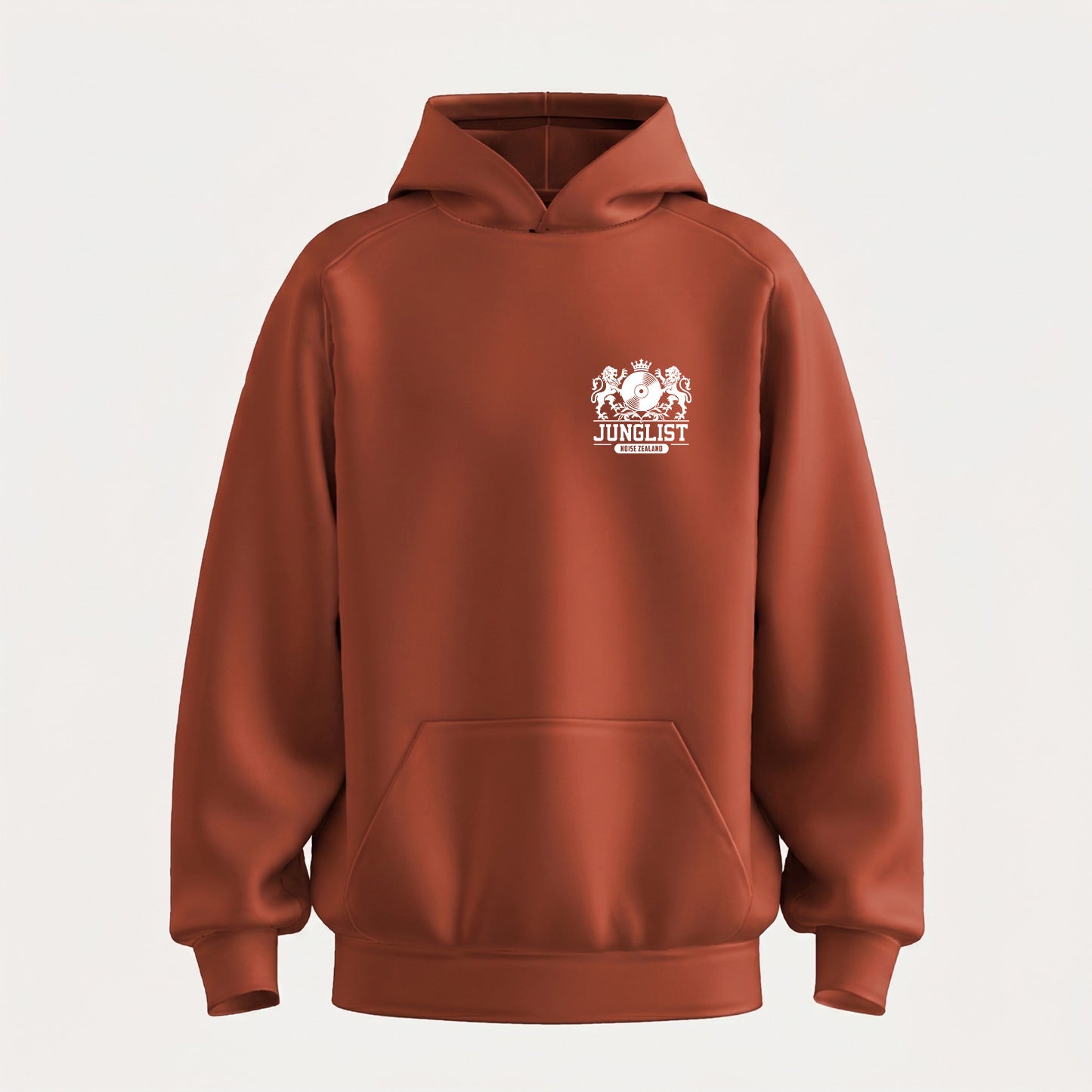 Mens TIMARU JUNGLIST Hoodie - Clay (front)