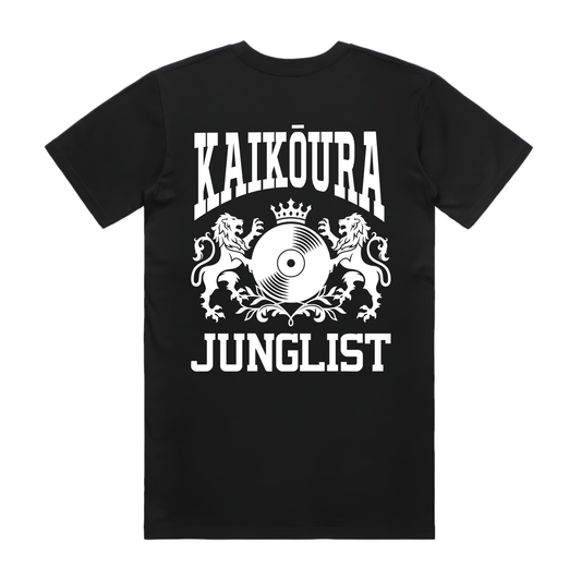 Mens KAIKŌURA JUNGLIST Tee - Black (back)