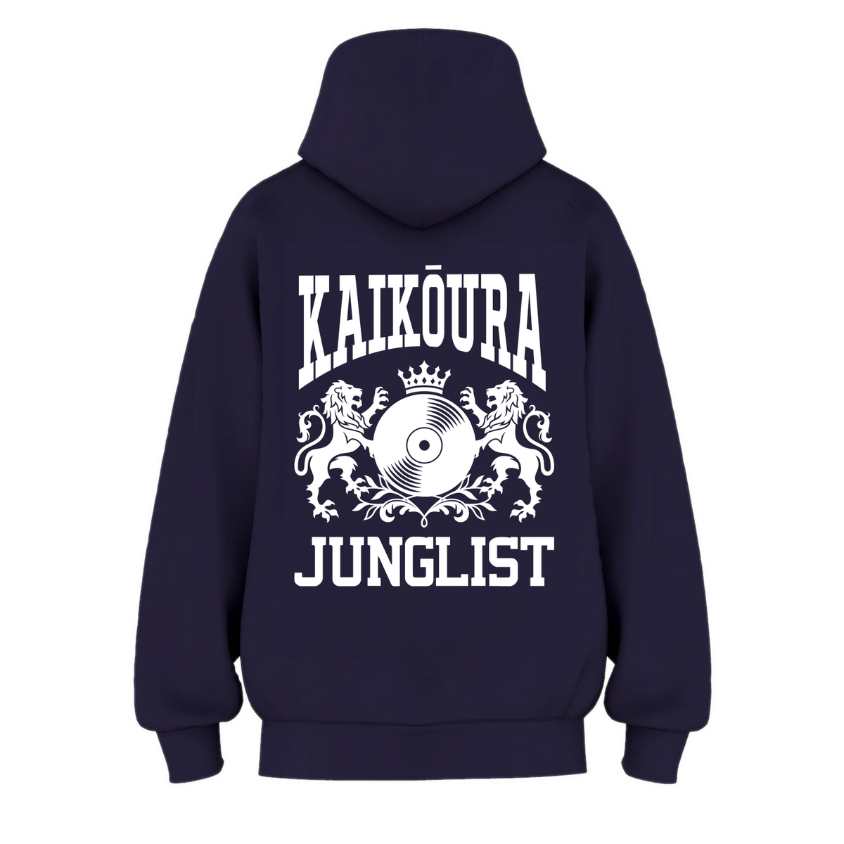 Womens KAIKŌURA JUNGLIST Hoodie - Ink Blue (back)
