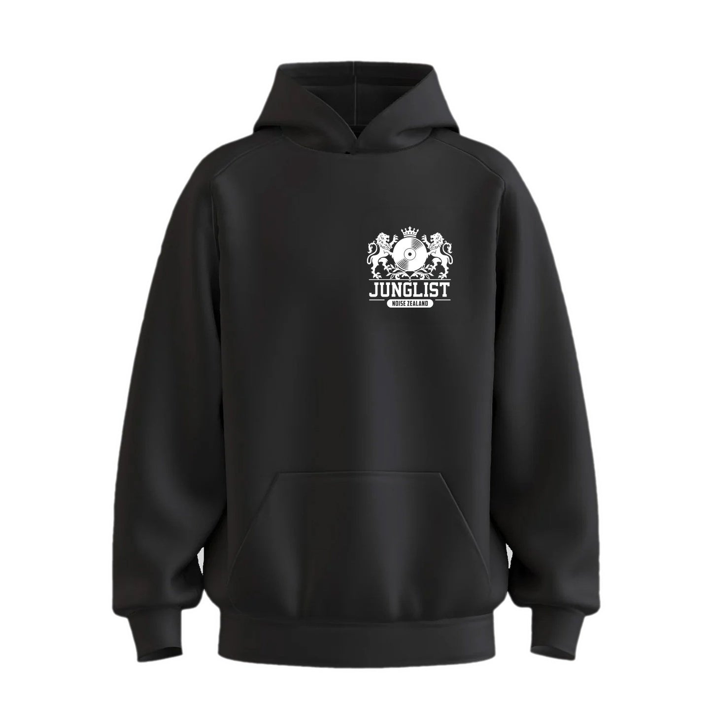 Mens TIMARU JUNGLIST Hoodie - Black (front)