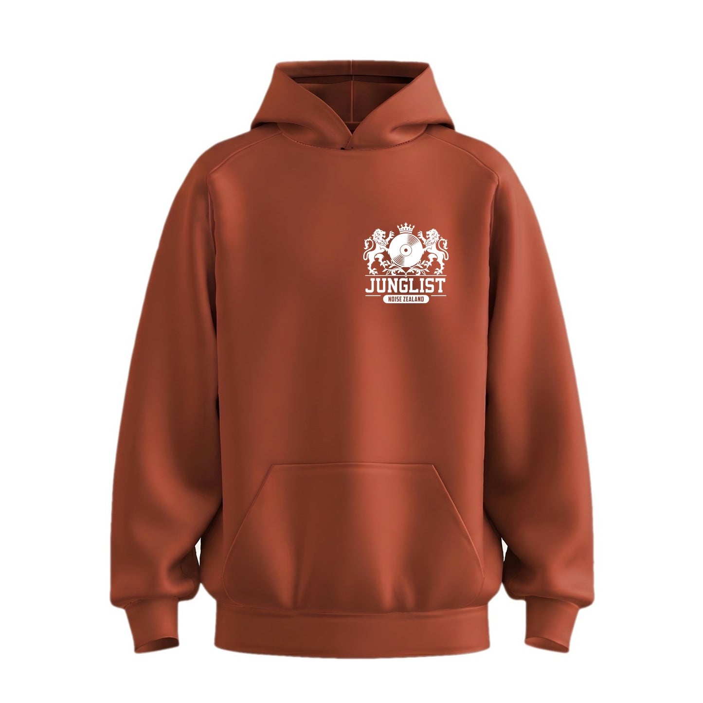 Mens TIMARU JUNGLIST Hoodie - Clay (front)