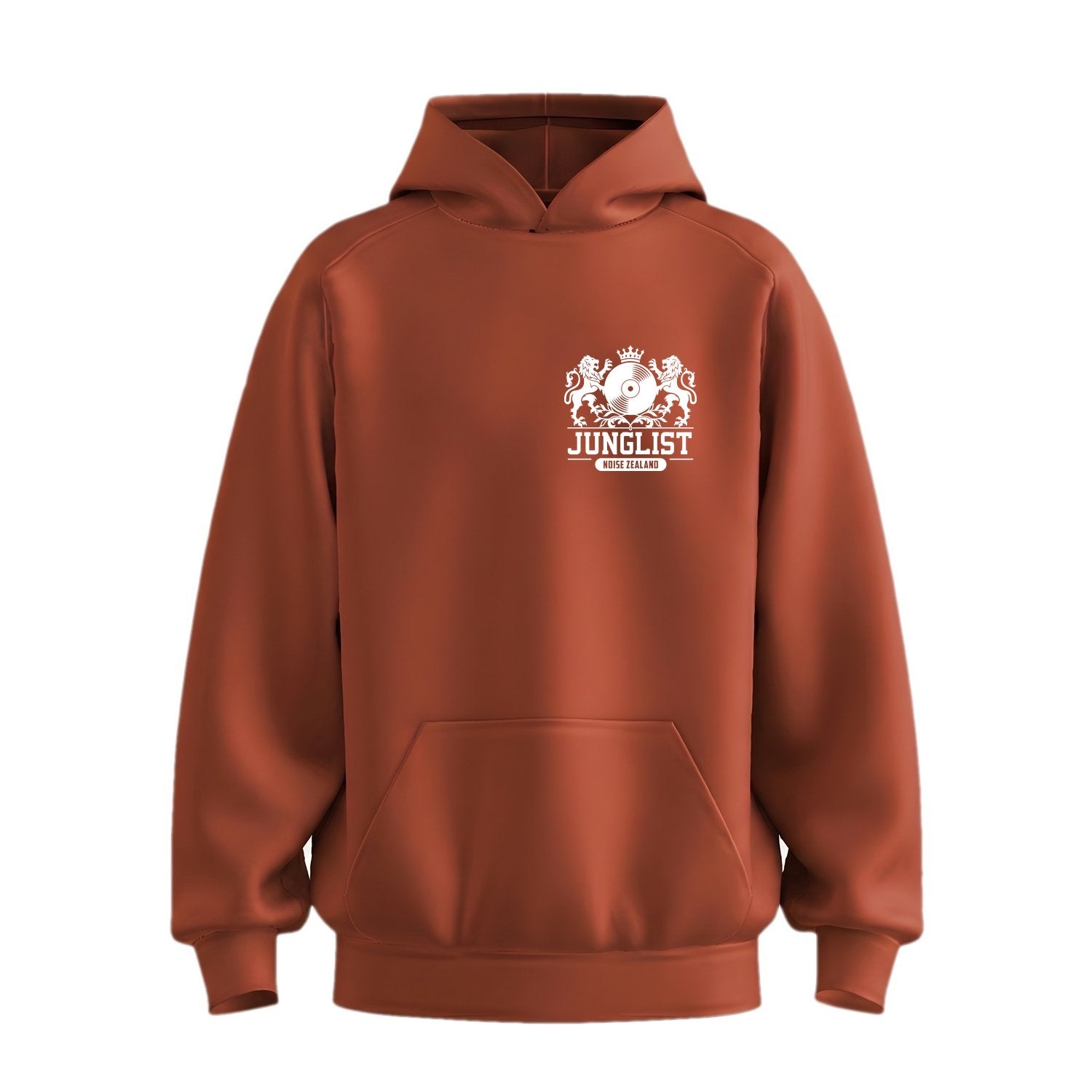 Mens TIMARU JUNGLIST Hoodie - Clay (front)