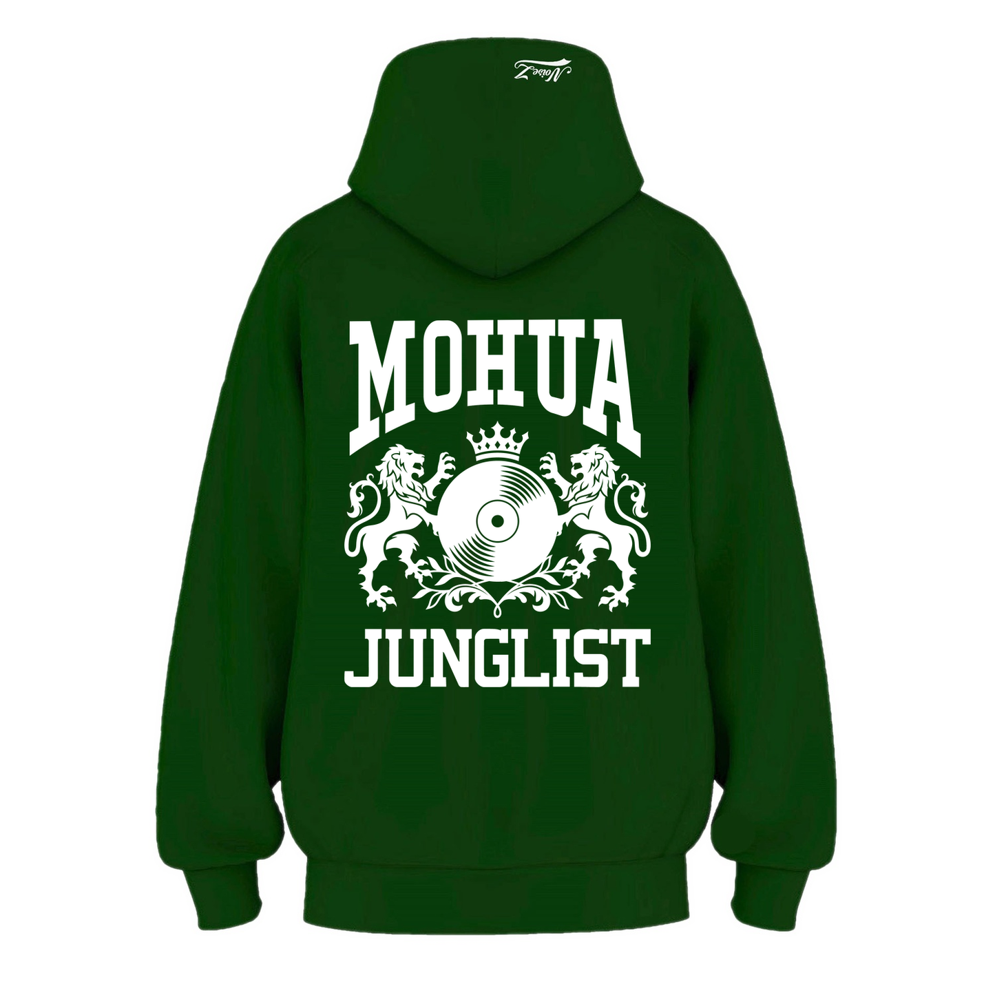 Mens MOHUA JUNGLIST Hoodie - Pine Green (back)