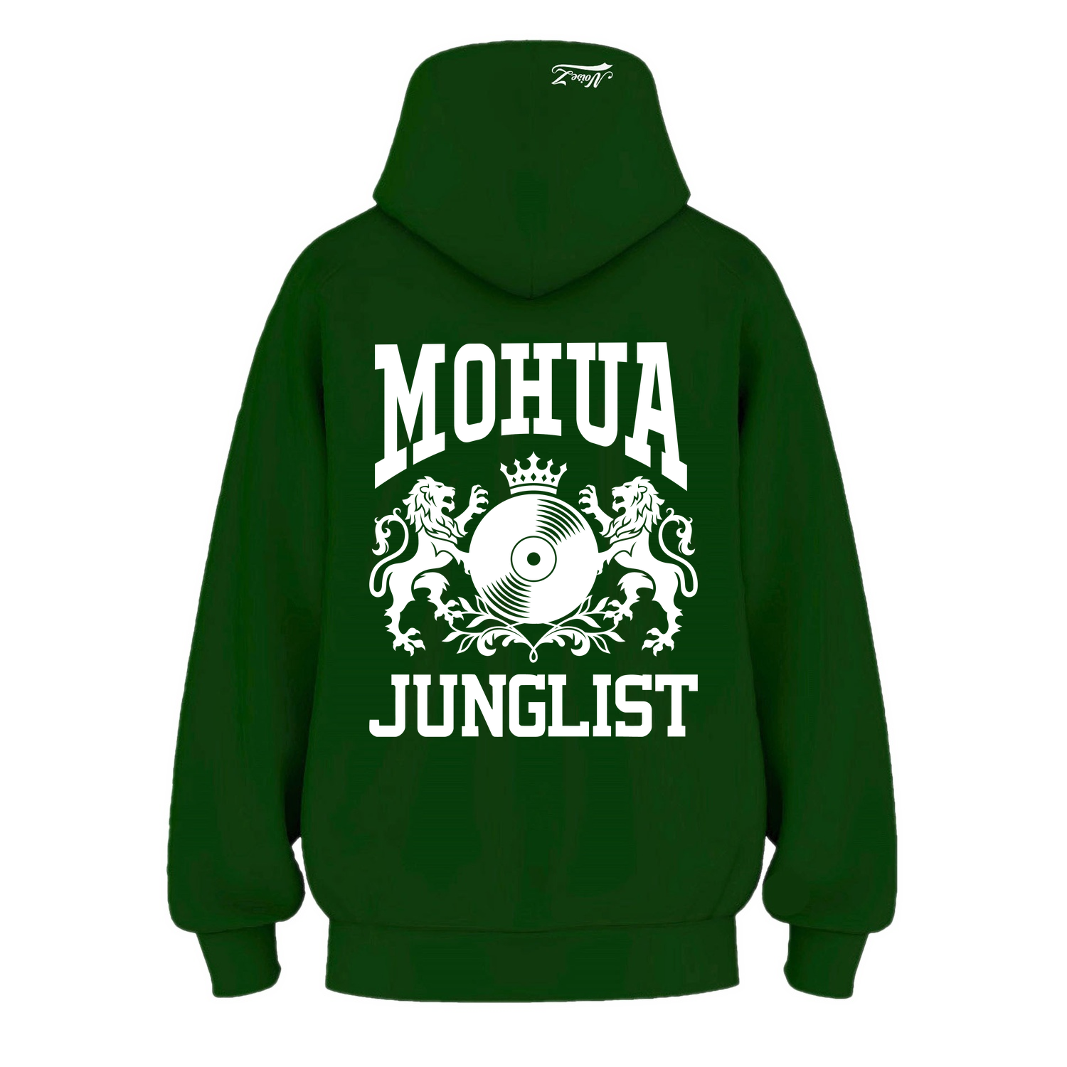 Mens MOHUA JUNGLIST Hoodie - Pine Green (back)