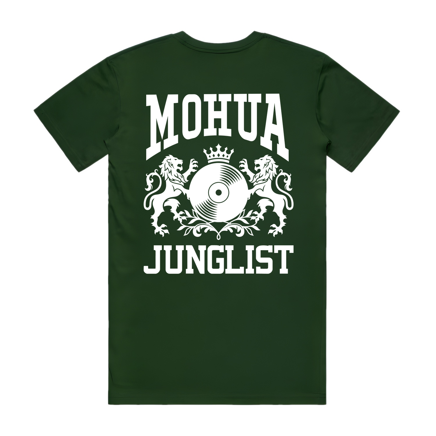 Mens MOHUA JUNGLIST Tee - Forest Green (back)