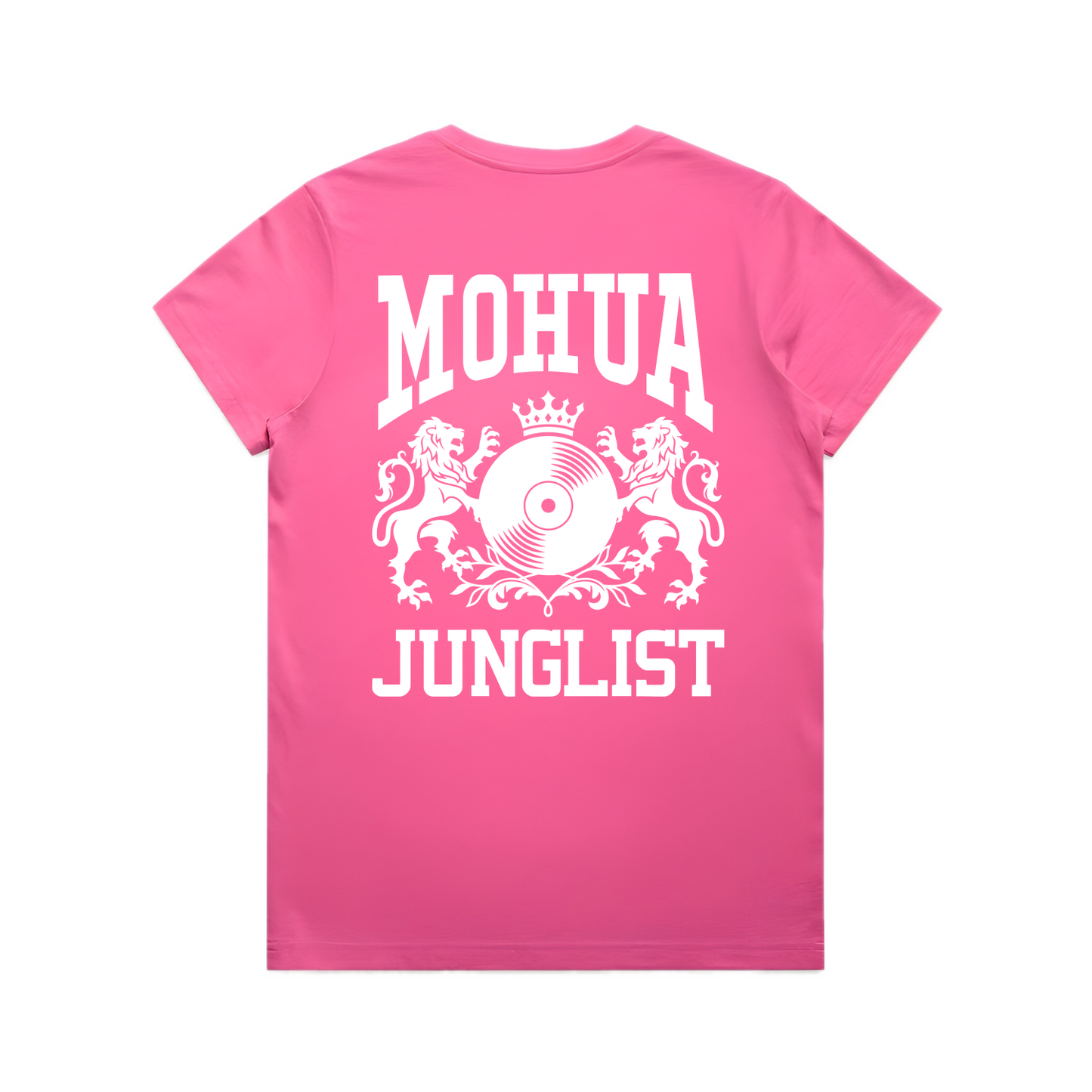 Womens MOHUA JUNGLIST Tee - Charity Pink (back)