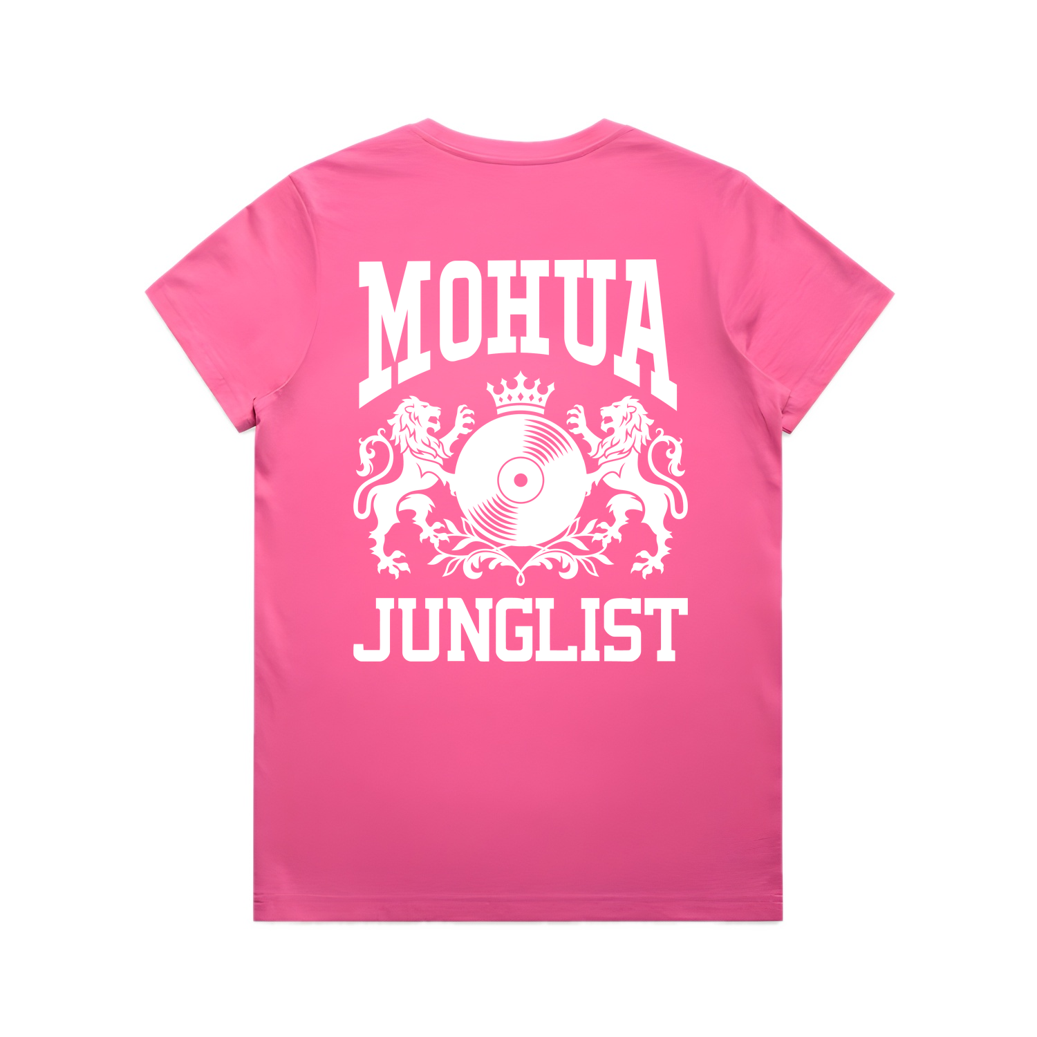 Womens MOHUA JUNGLIST Tee - Charity Pink (back)