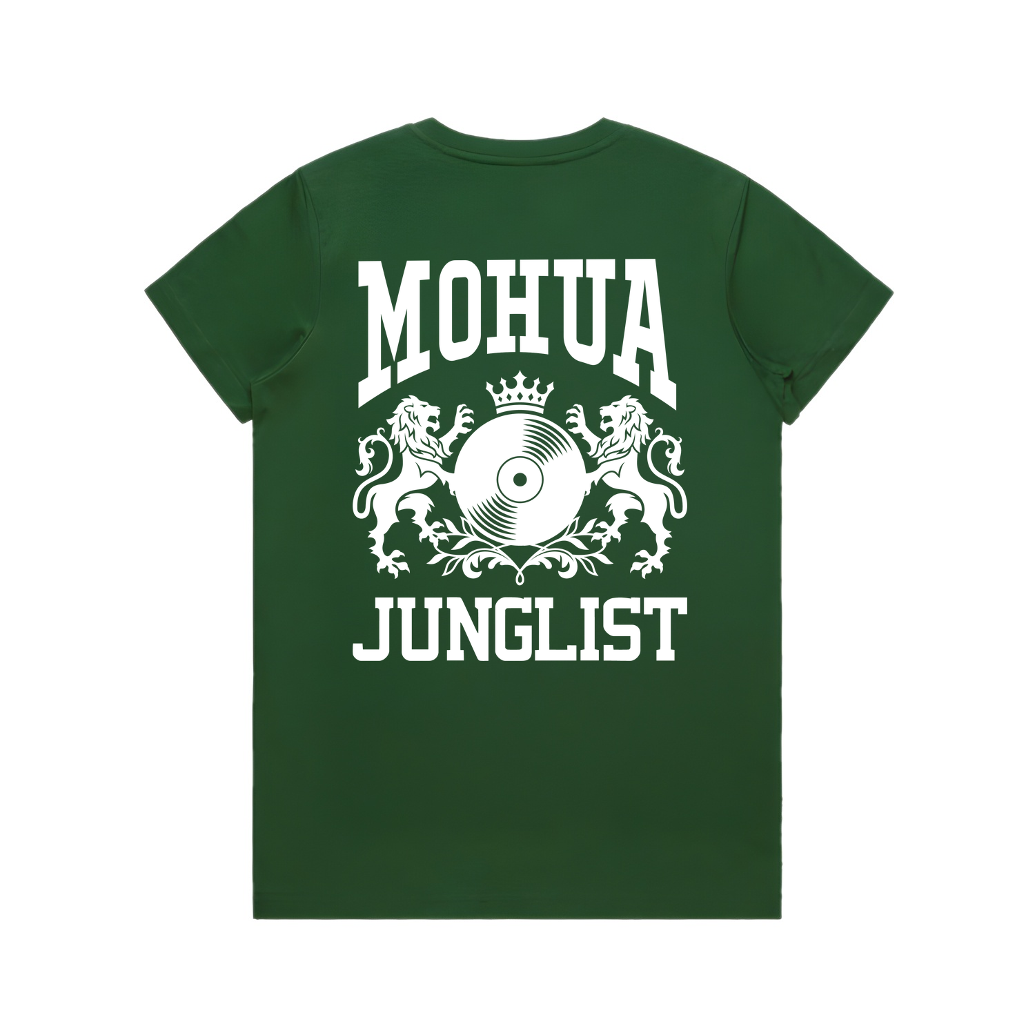 Womens MOHUA JUNGLIST Tee - Forest Green (back)