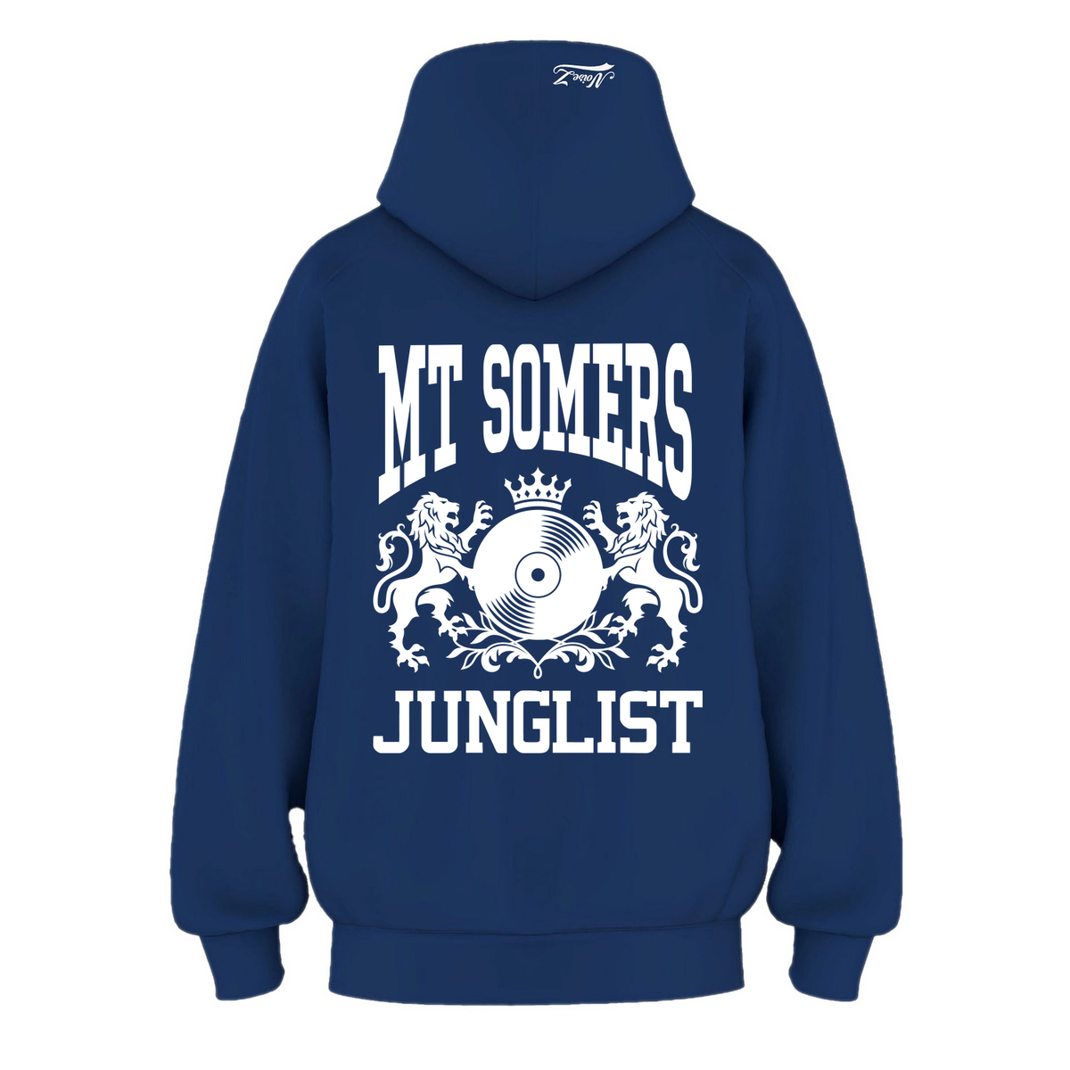 Mens MT SOMERS JUNGLIST Hoodie - Cobalt Blue (back)