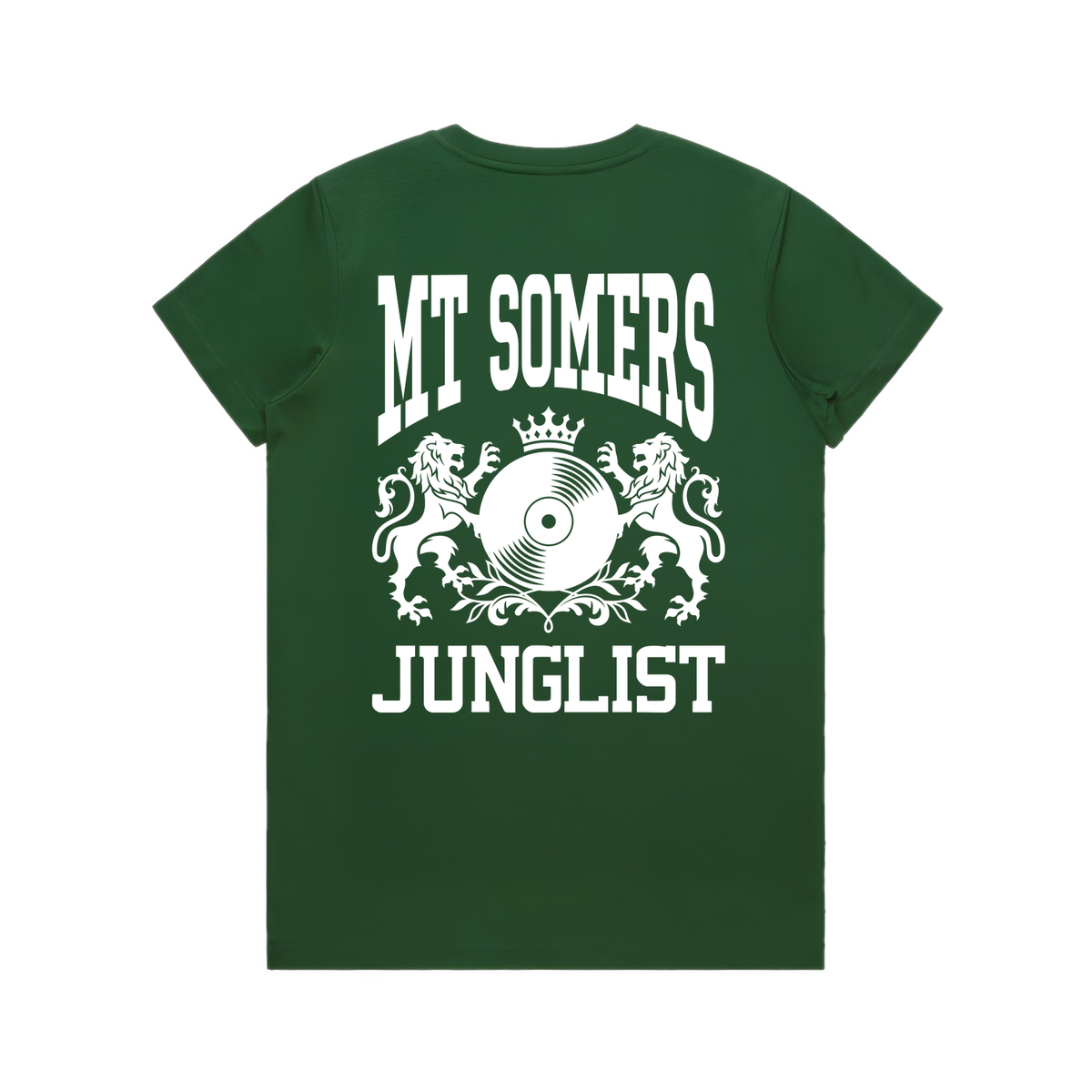 Womens MT SOMERS JUNGLIST Tee - Forest Green (back)