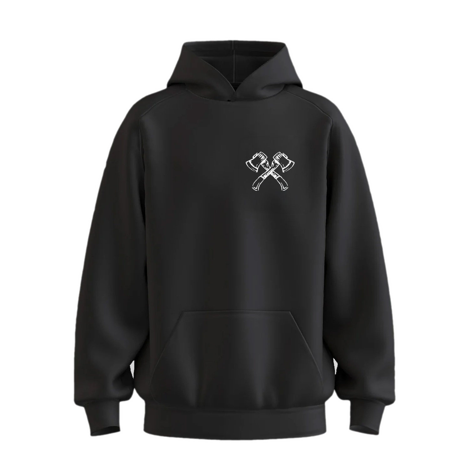 Mens NOTW Hoodie - Black (front)