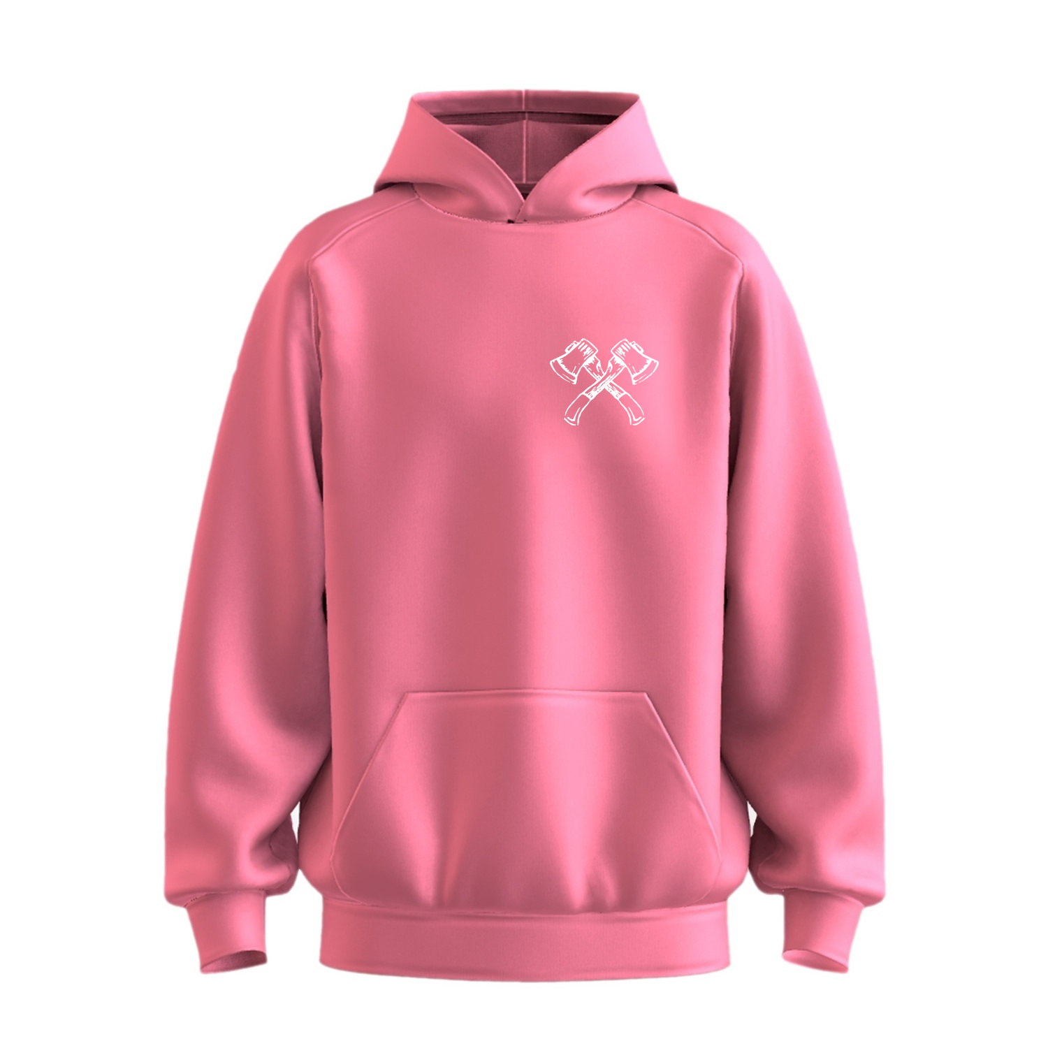 Mens NOTW Hoodie - Charity Pink (front)