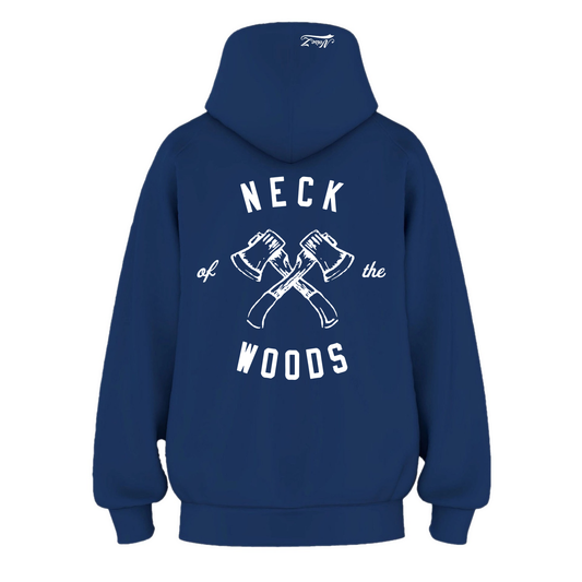 Mens NOTW Hoodie - Cobalt Blue (back)