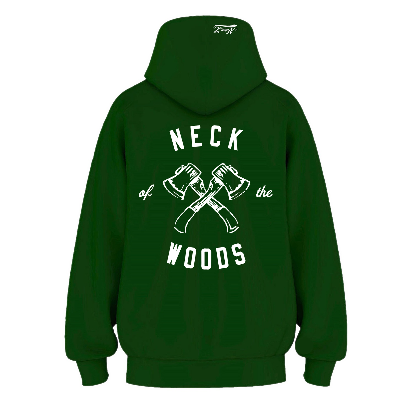 Mens NOTW Hoodie - Pine Green (back)