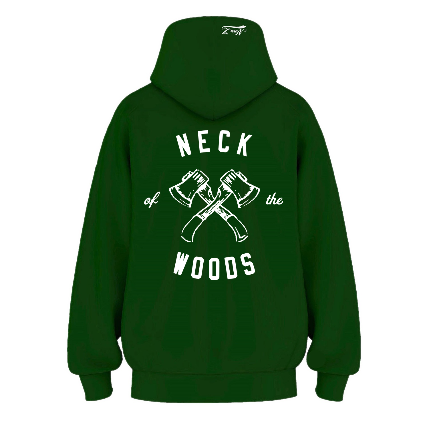 Mens NOTW Hoodie - Pine Green (back)