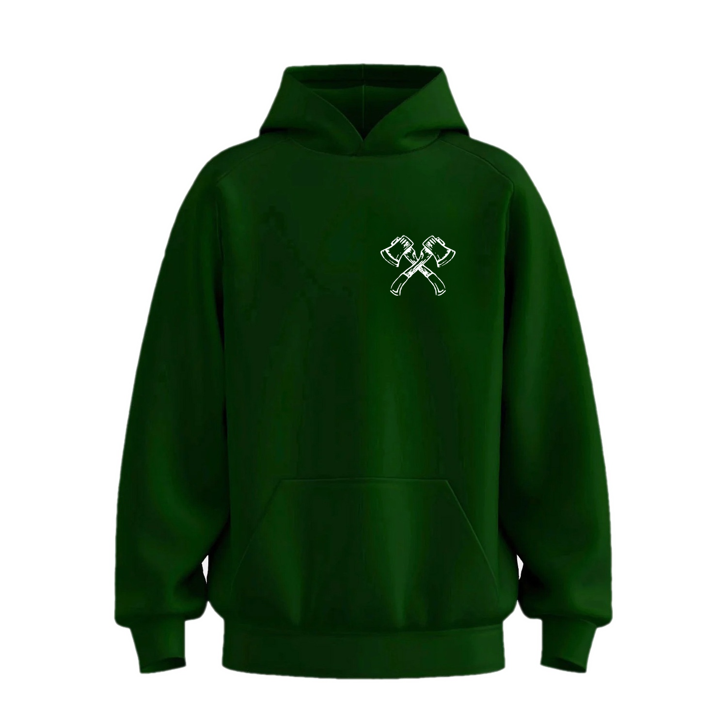 Mens NOTW Hoodie - Pine Green (front)