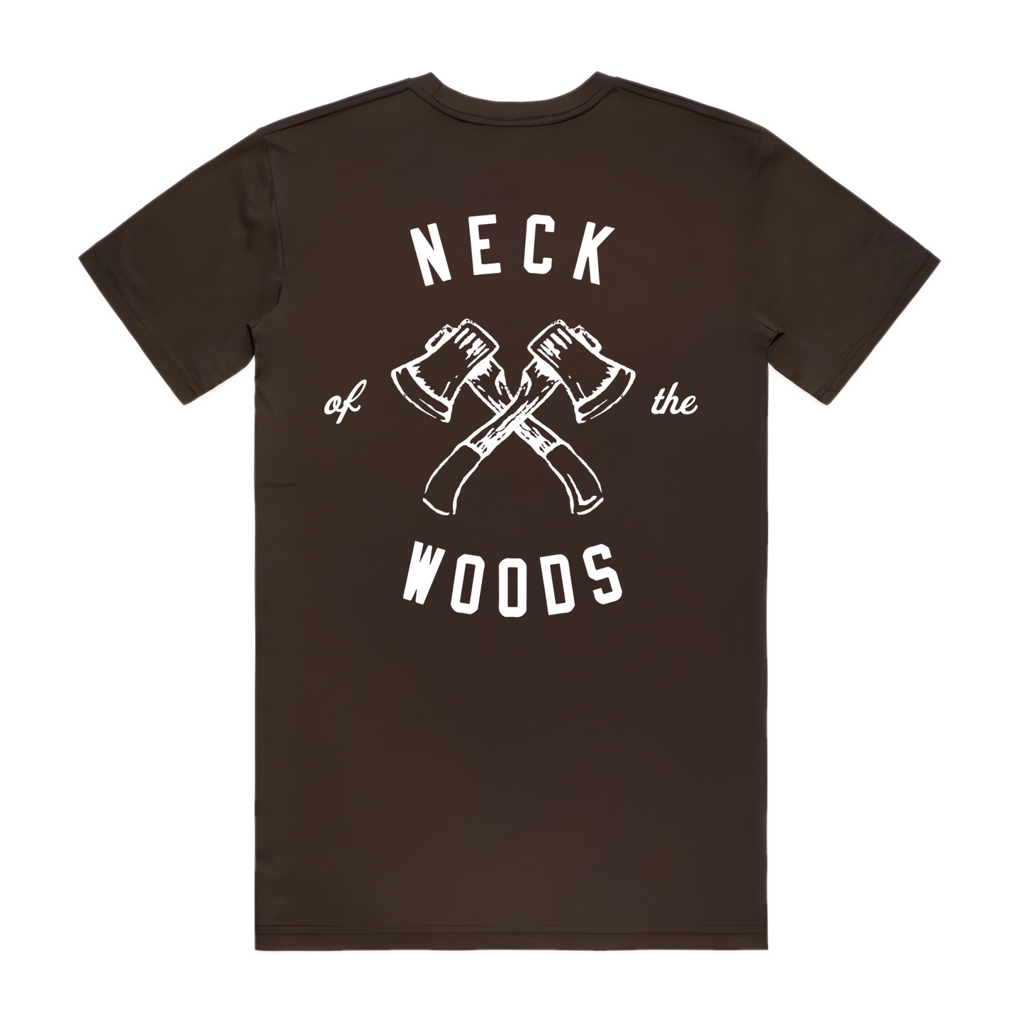 Mens NOTW Tee - Chocolate (back)