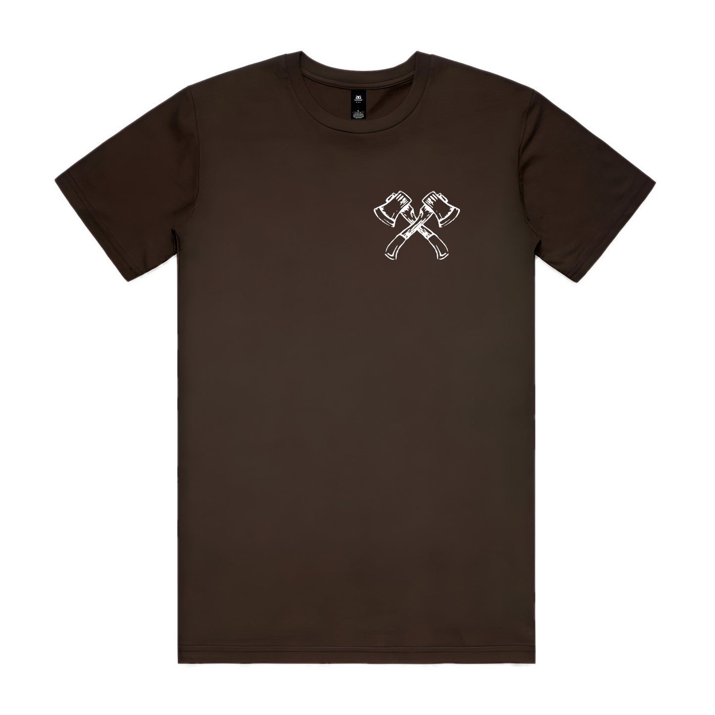Mens NOTW Tee - Chocolate (front)