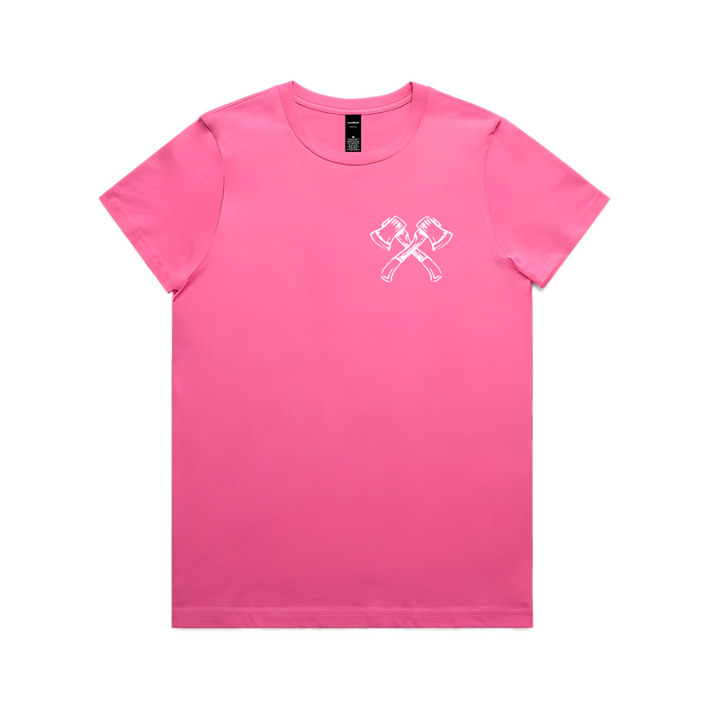 Womens NOTW Tee - Charity Pink (front)