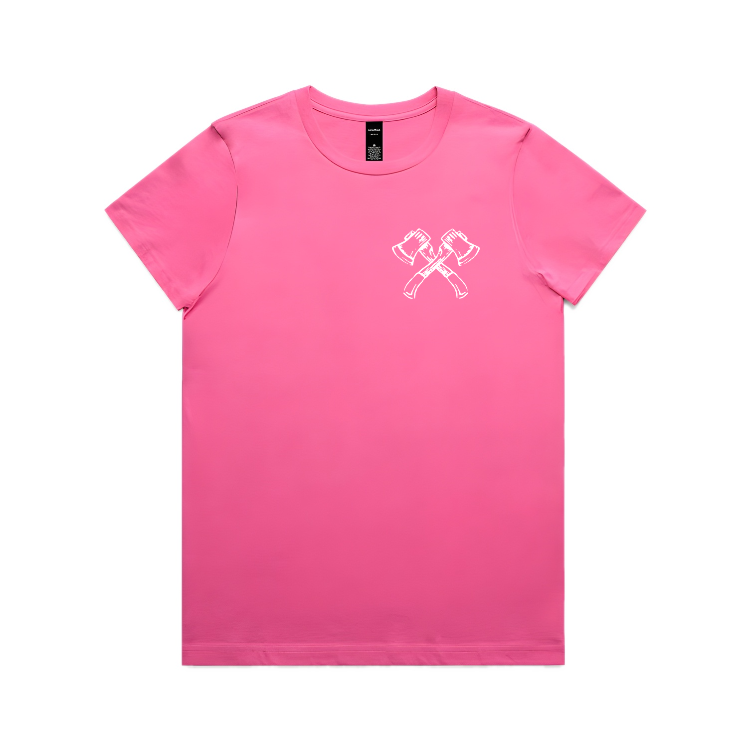 Womens NOTW Tee - Charity Pink (front)