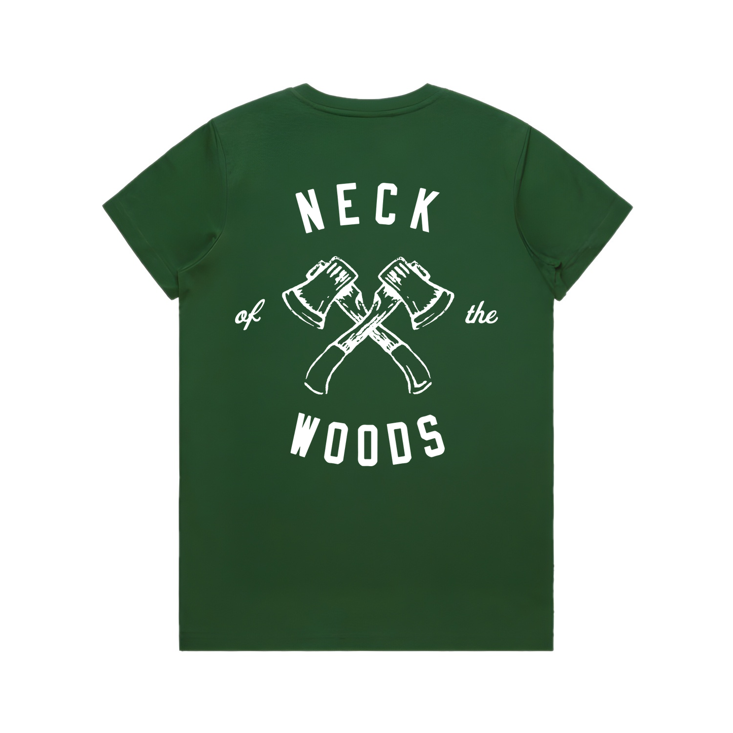 Womens NOTW Tee - Forest Green (back)