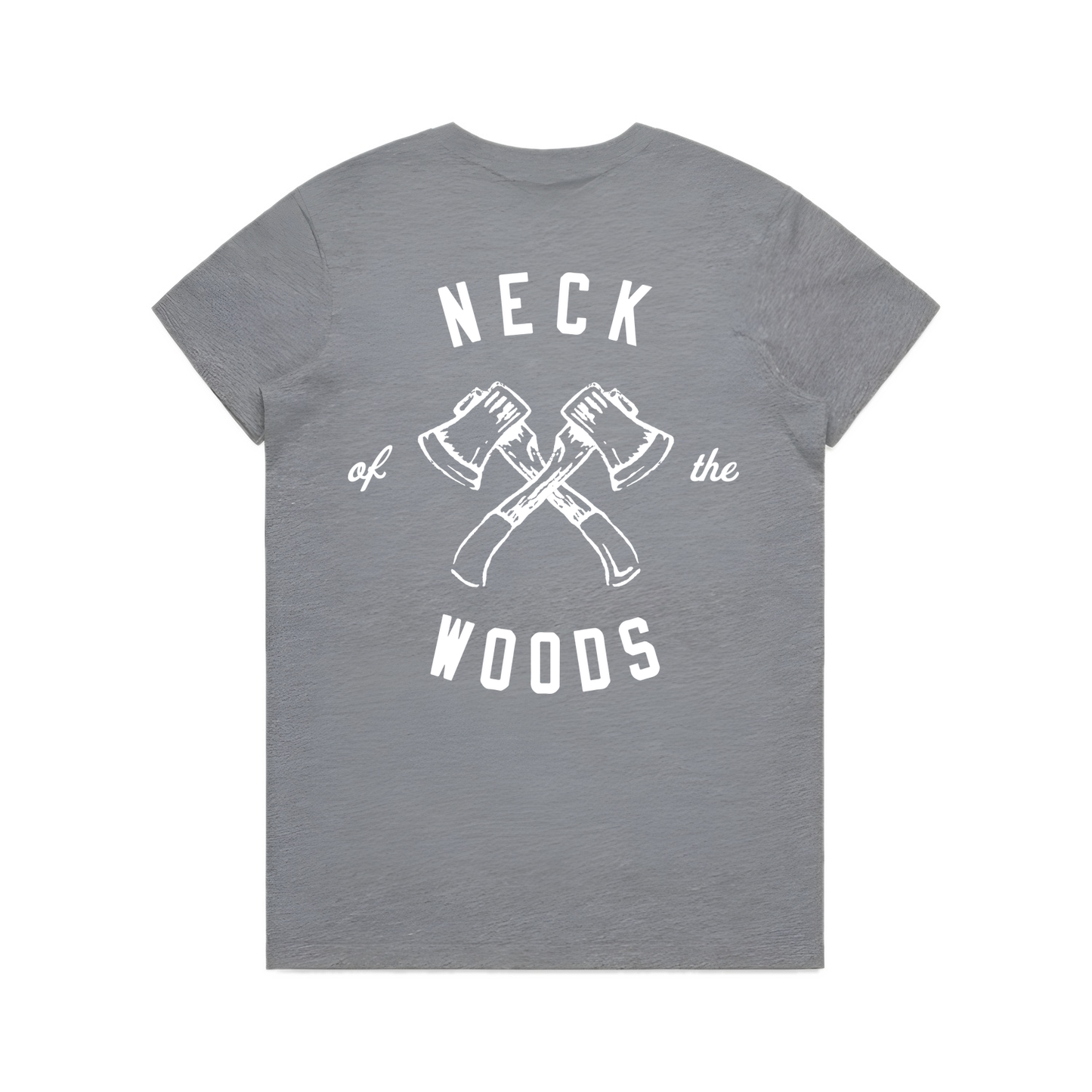 Womens NOTW Tee - Grey Marle (back)