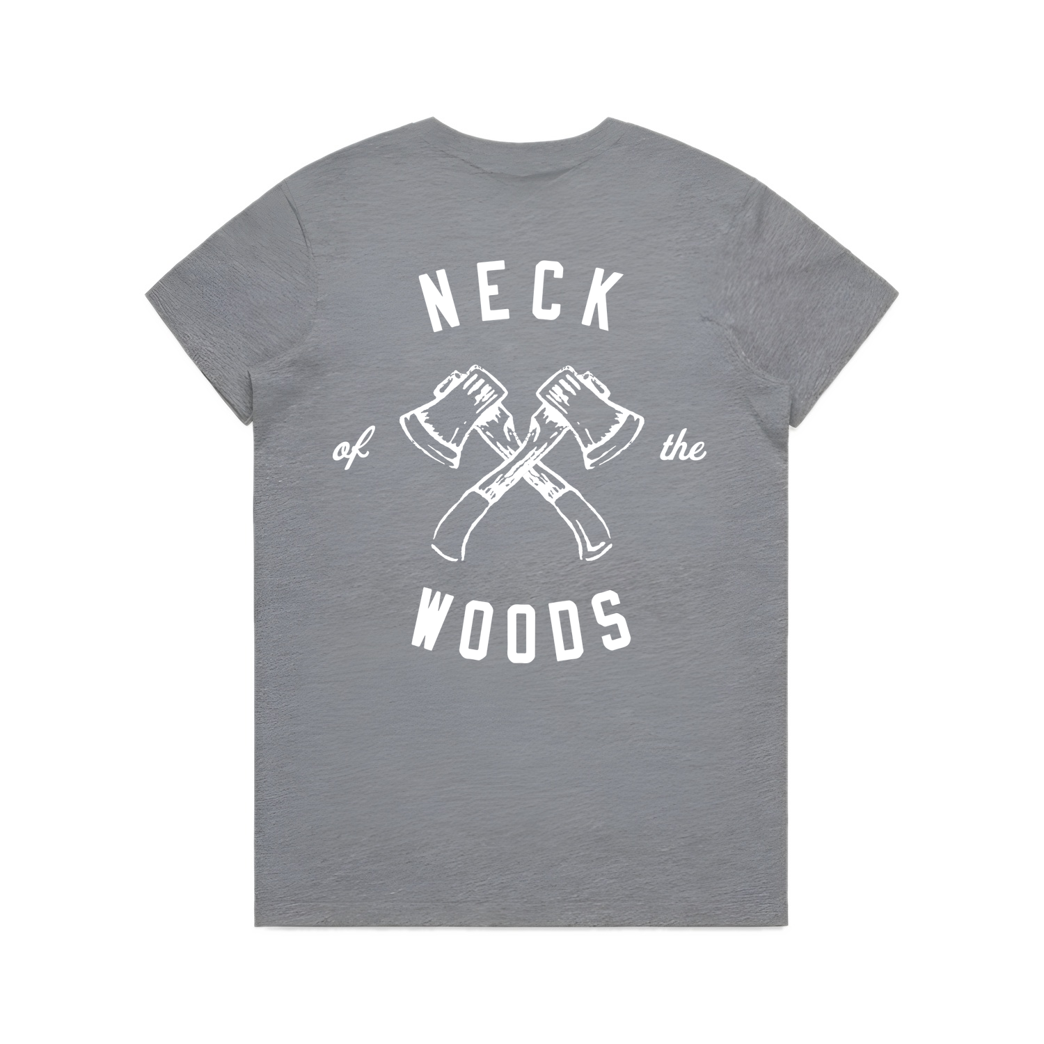 Womens NOTW Tee - Grey Marle (back)