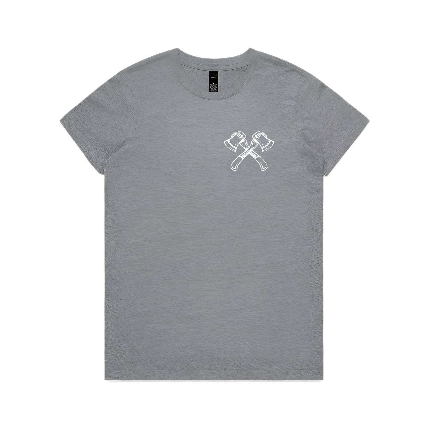 Womens NOTW Tee - Grey Marle (front)