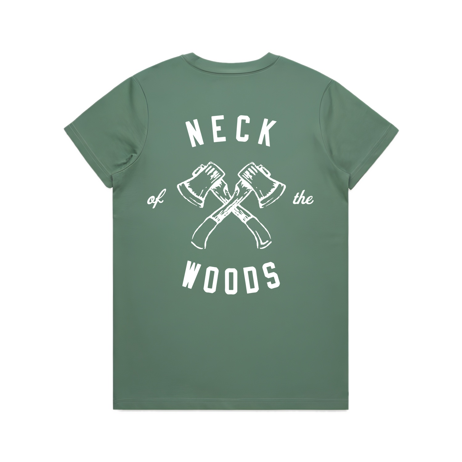 Womens NOTW Tee - Sage (back)