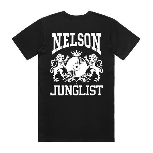 Mens NELSON JUNGLIST Tee - Black (back)