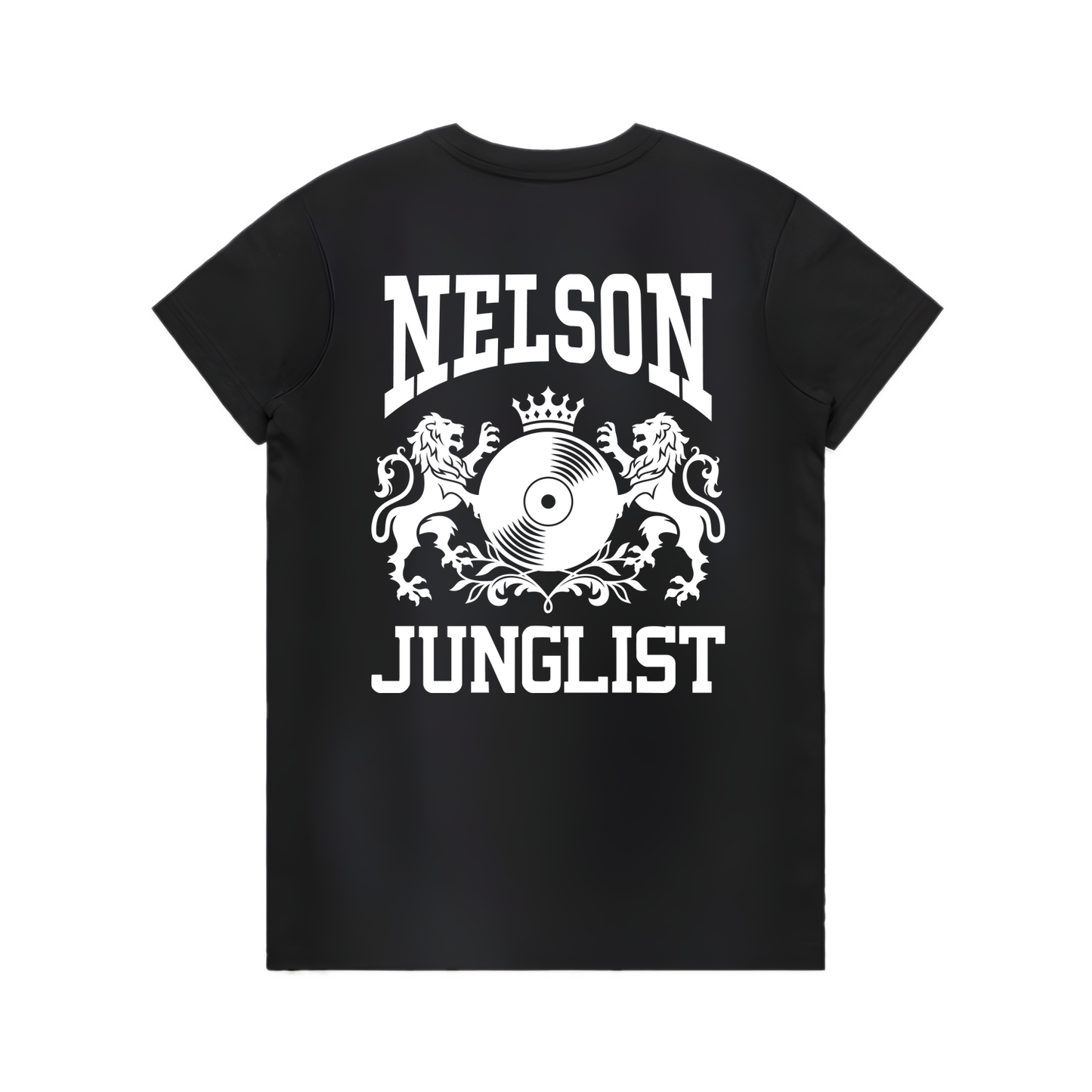 Womens NELSON JUNGLIST Tee - Black (back)