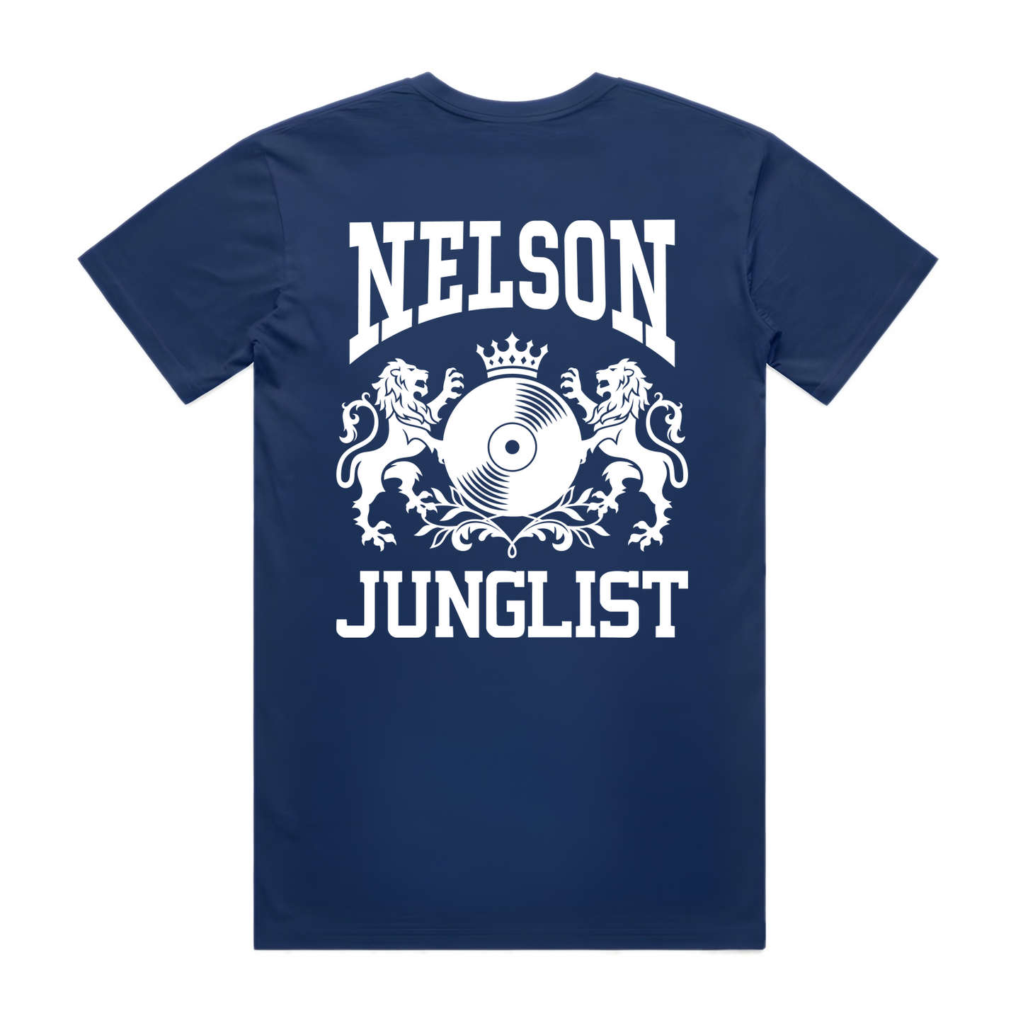 Mens NELSON JUNGLIST Tee - Cobalt Blue (back)
