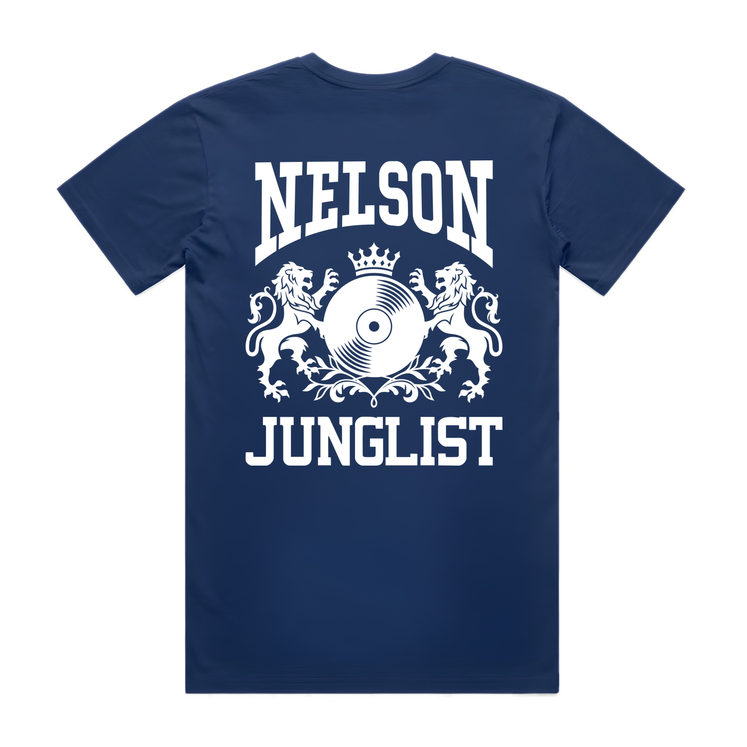 Mens NELSON JUNGLIST Tee - Cobalt Blue (back)