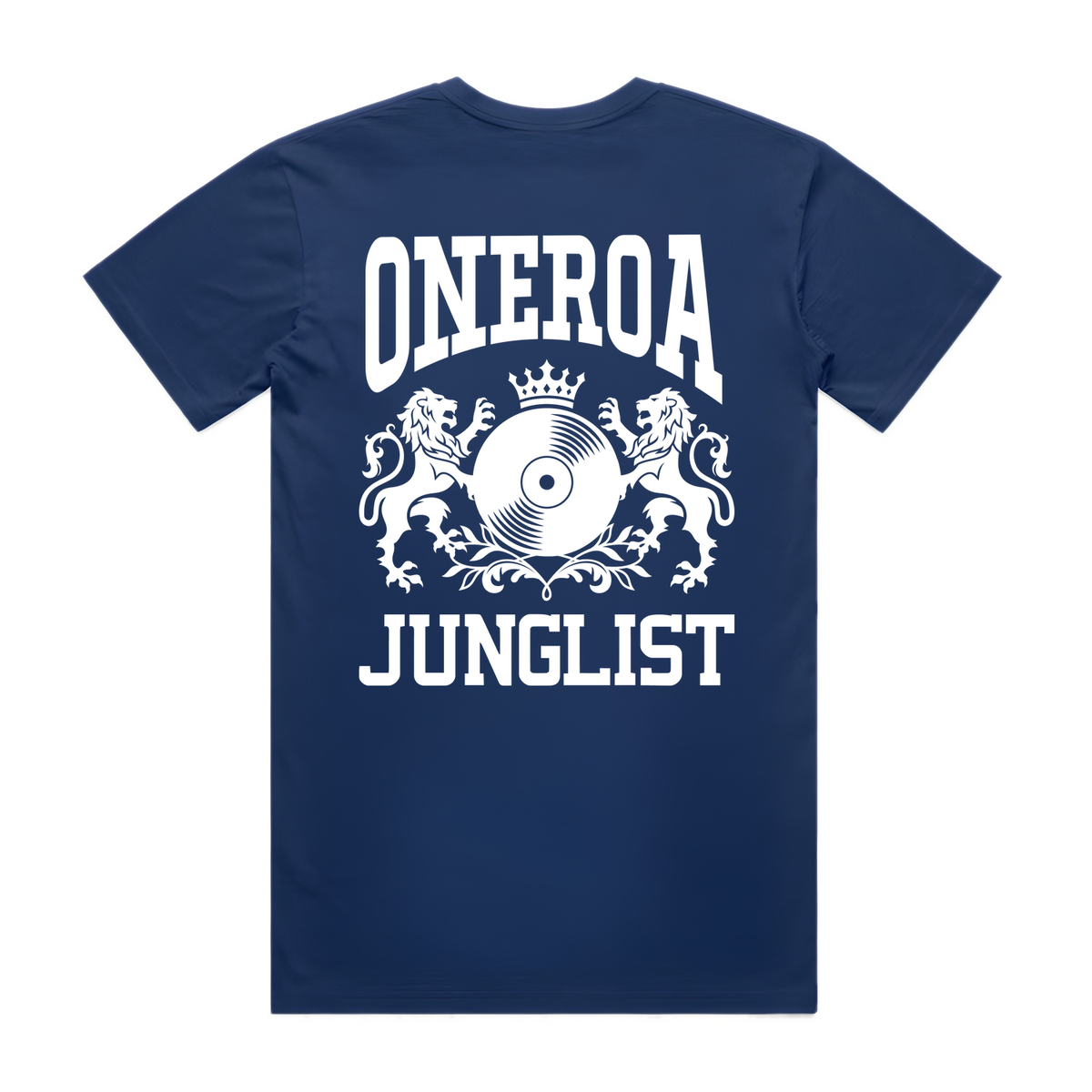 Mens ONEROA JUNGLIST Tee - Cobalt Blue (back)