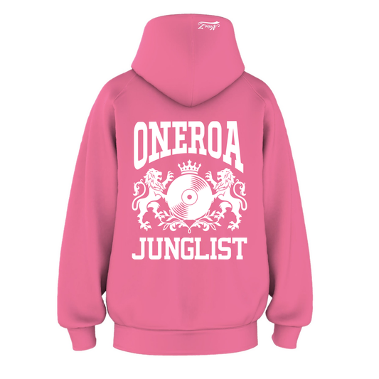 Womens ONEROA JUNGLIST Hoodie - Charity Pink (back)
