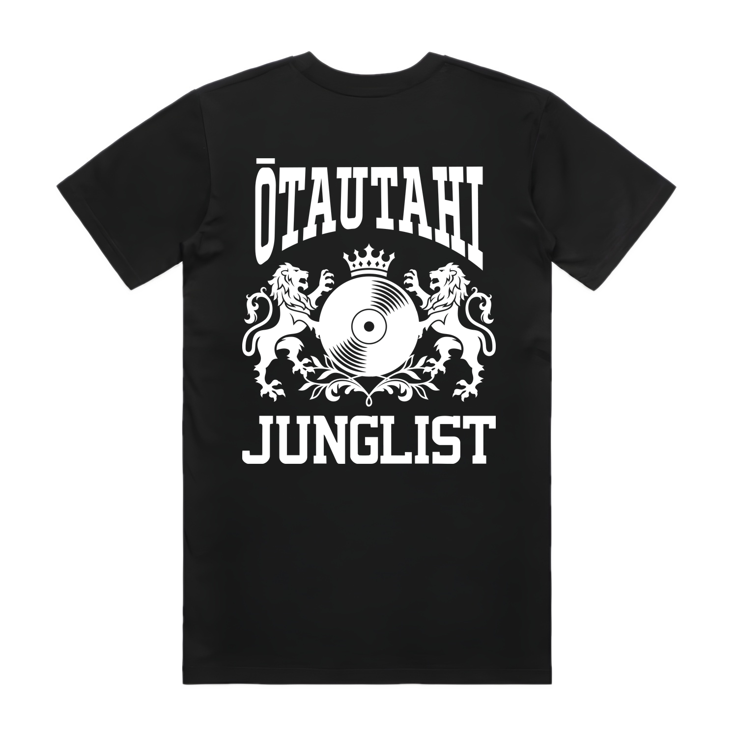 Mens ŌTAUTAHI JUNGLIST Tee - Black (back)