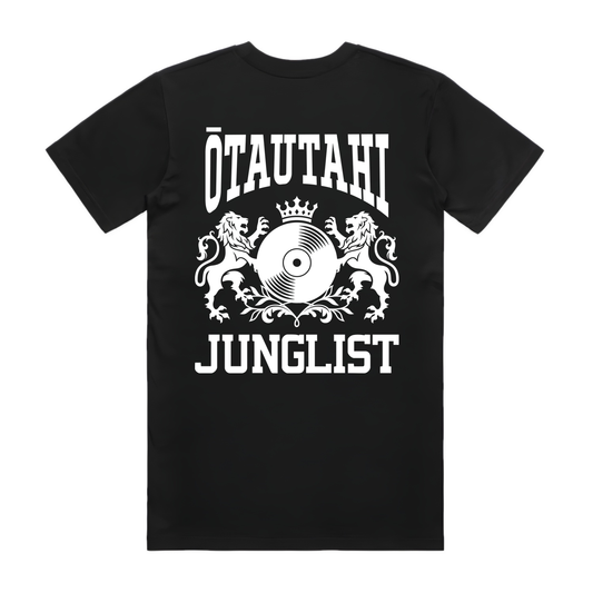 Mens ŌTAUTAHI JUNGLIST Tee - Black (back)