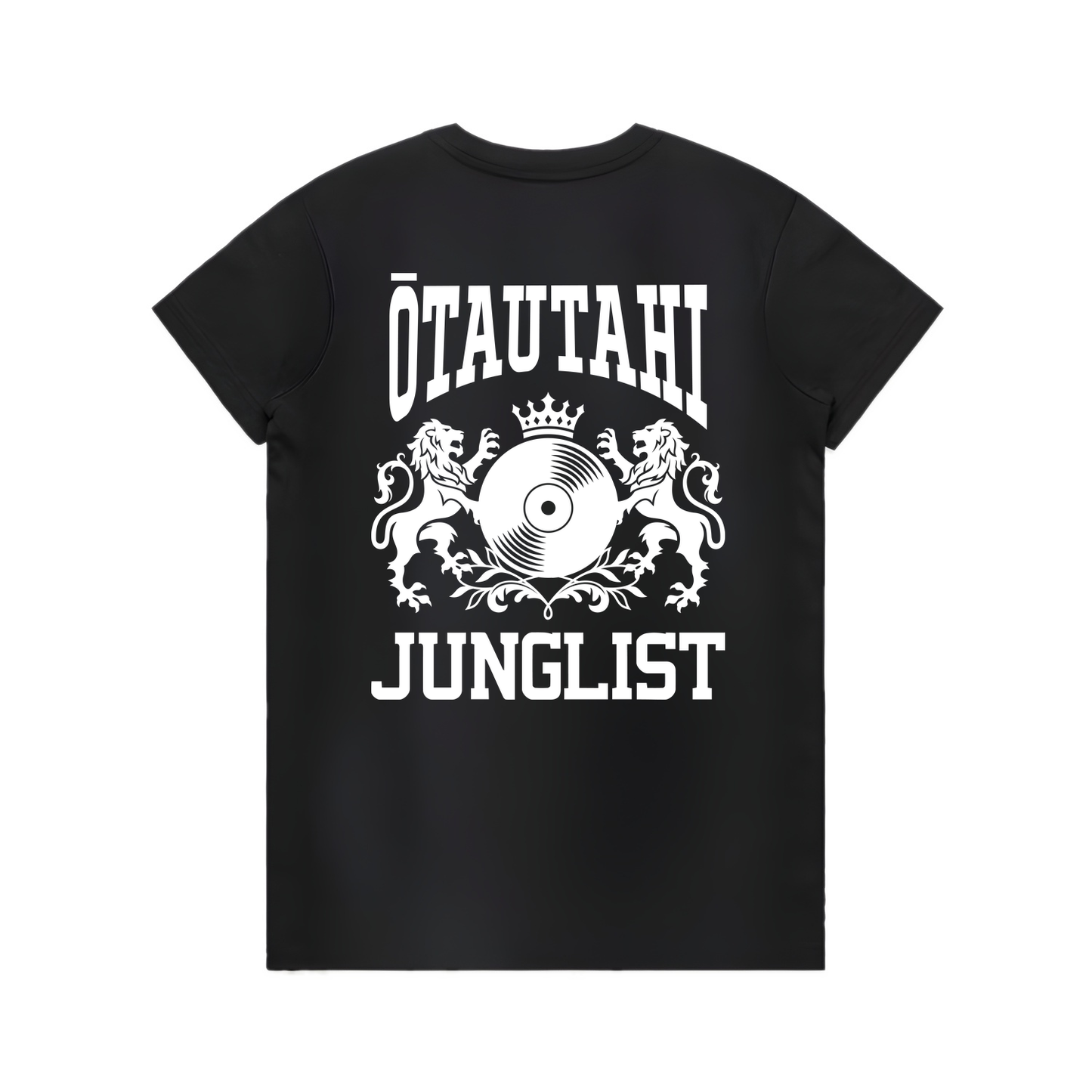 Womens ŌTAUTAHI JUNGLIST Tee - Black (back)