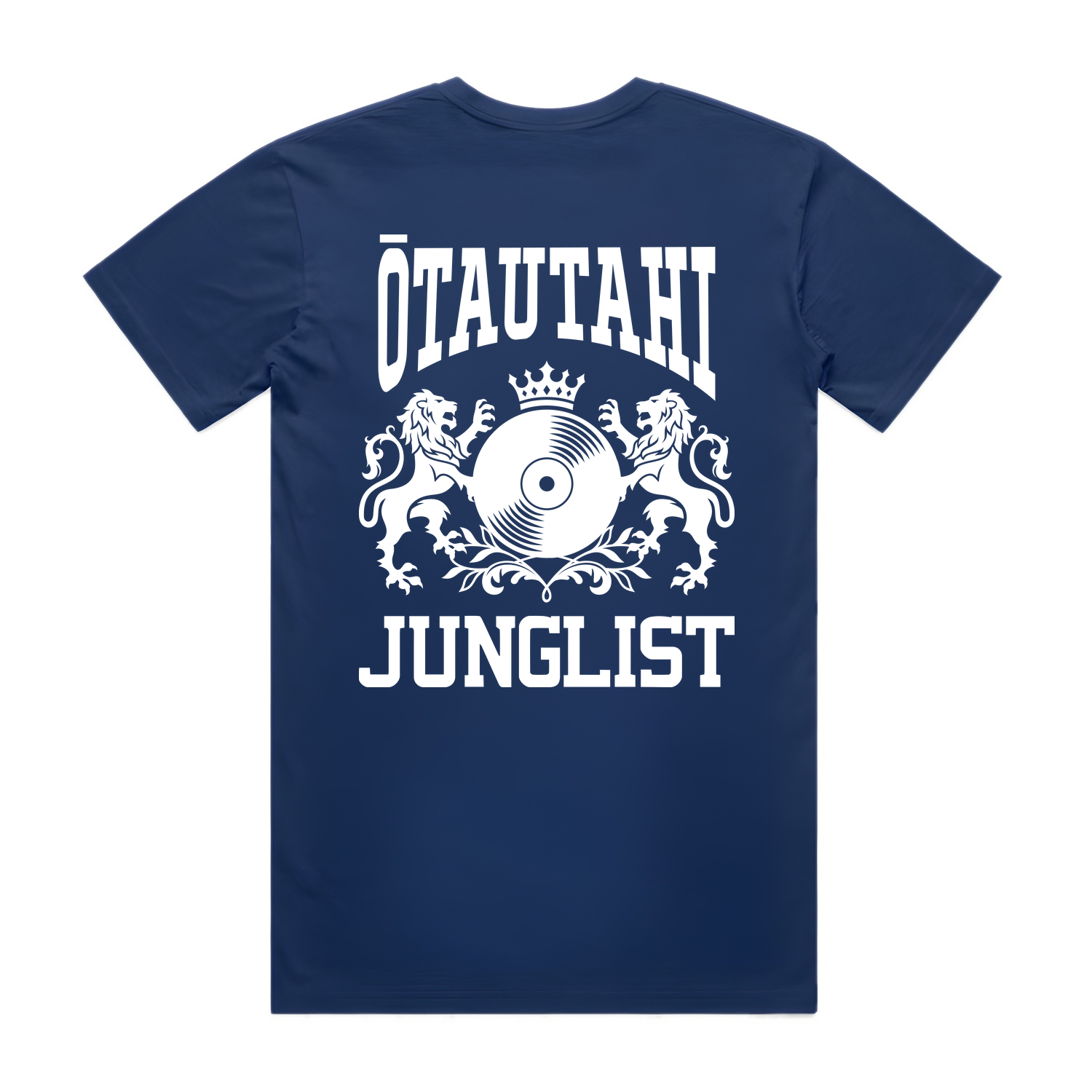 Mens ŌTAUTAHI JUNGLIST Tee - Cobalt Blue (back)