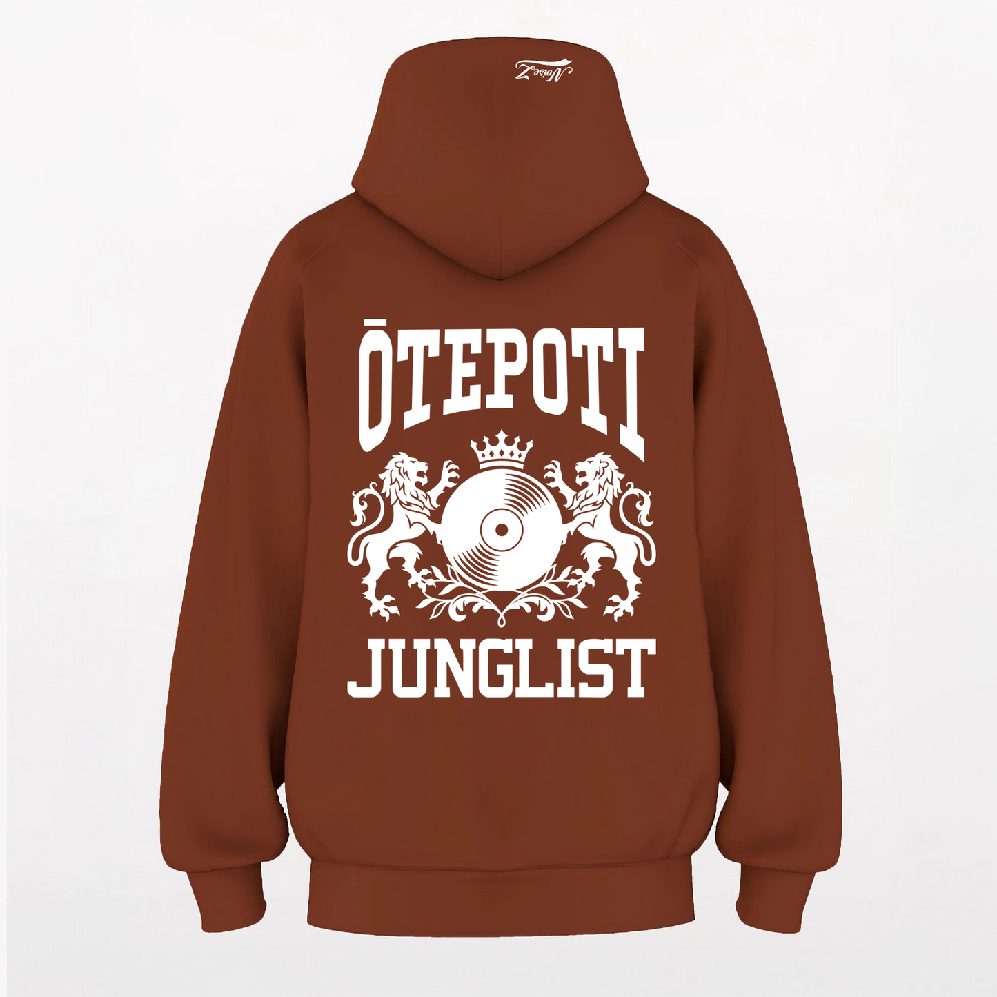 Mens ŌTEPOTI JUNGLIST Hoodie - Clay (back)
