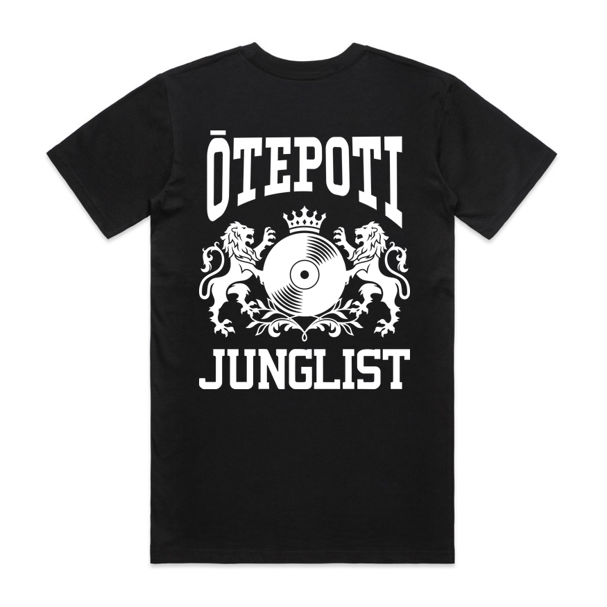 Mens ŌTEPOTI JUNGLIST Tee - Black (back)