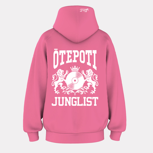 Womens ŌTEPOTI JUNGLIST Hoodie - Charity Pink (back)