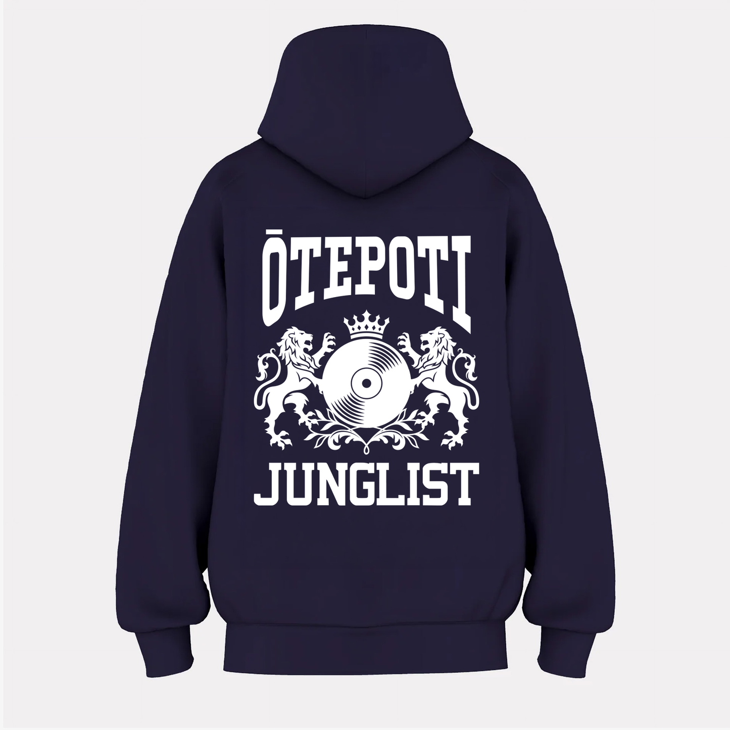 Womens ŌTEPOTI JUNGLIST Hoodie - Ink Blue (back)