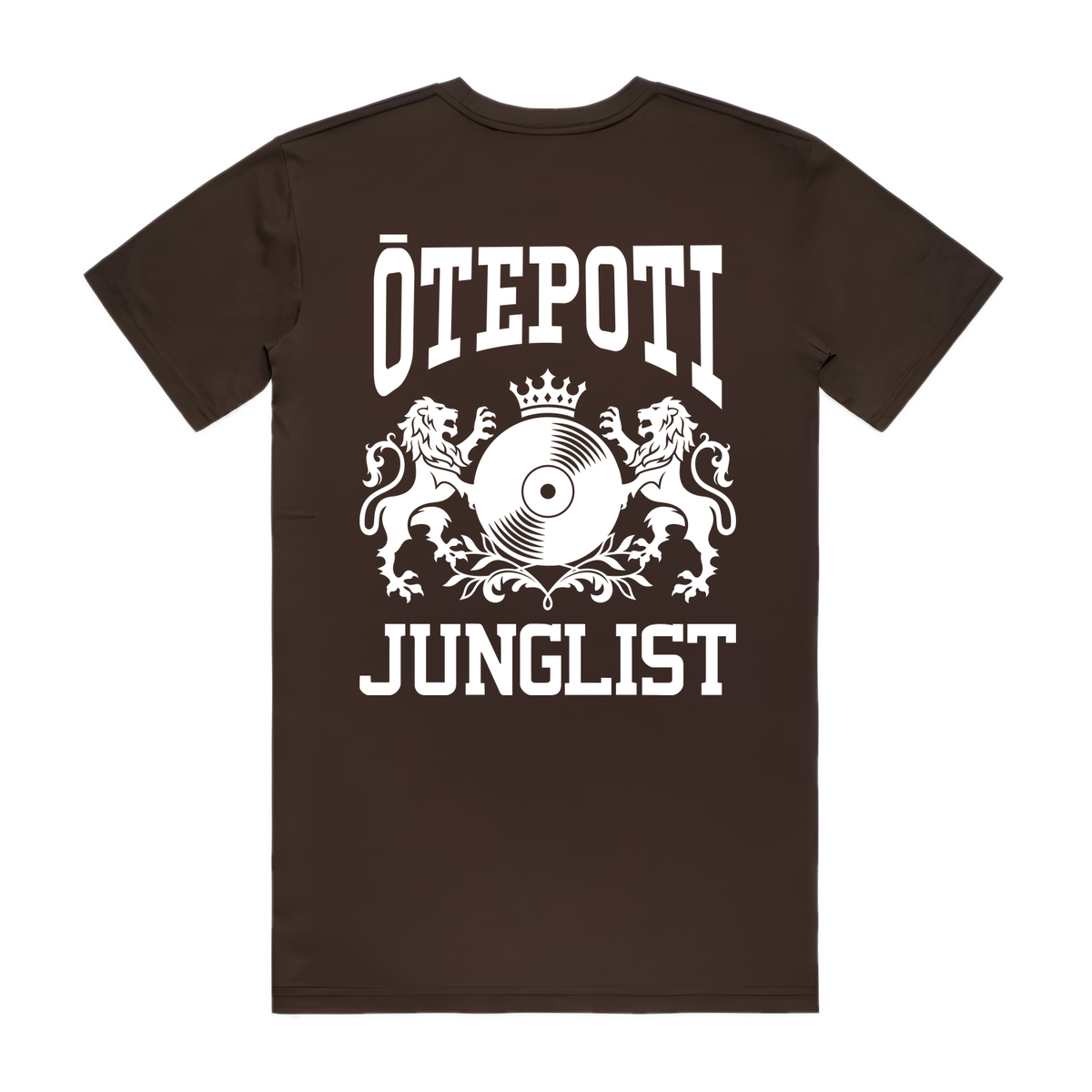 Mens ŌTEPOTI JUNGLIST Tee - Chocolate (back)