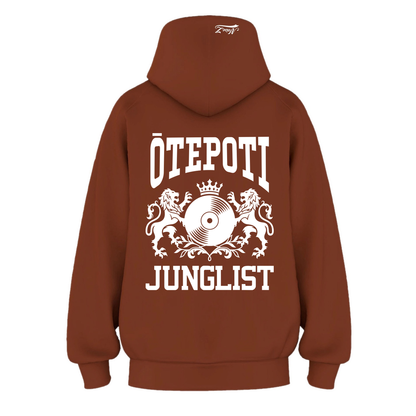 Mens ŌTEPOTI JUNGLIST Hoodie - Clay (back)