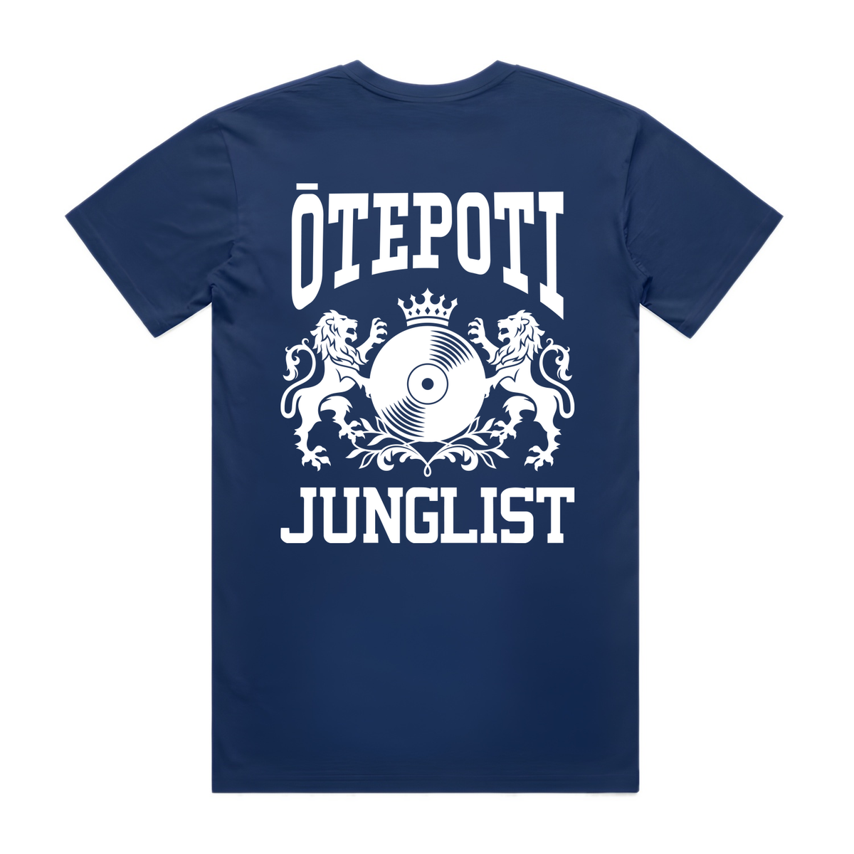 Mens ŌTEPOTI JUNGLIST Tee - Cobalt Blue (back)
