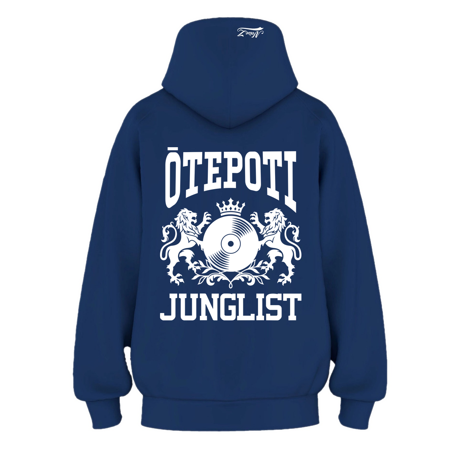 Mens ŌTEPOTI JUNGLIST Hoodie - Cobalt Blue (back)