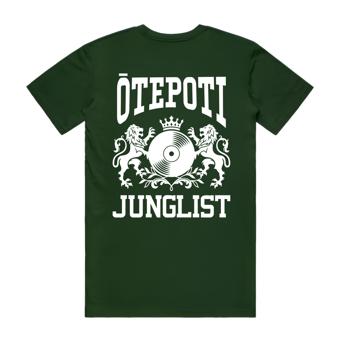Mens ŌTEPOTI JUNGLIST Tee - Forest Green (back)