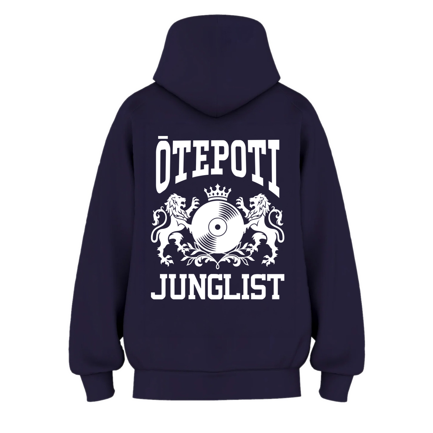 Womens ŌTEPOTI JUNGLIST Hoodie - Ink Blue (back)