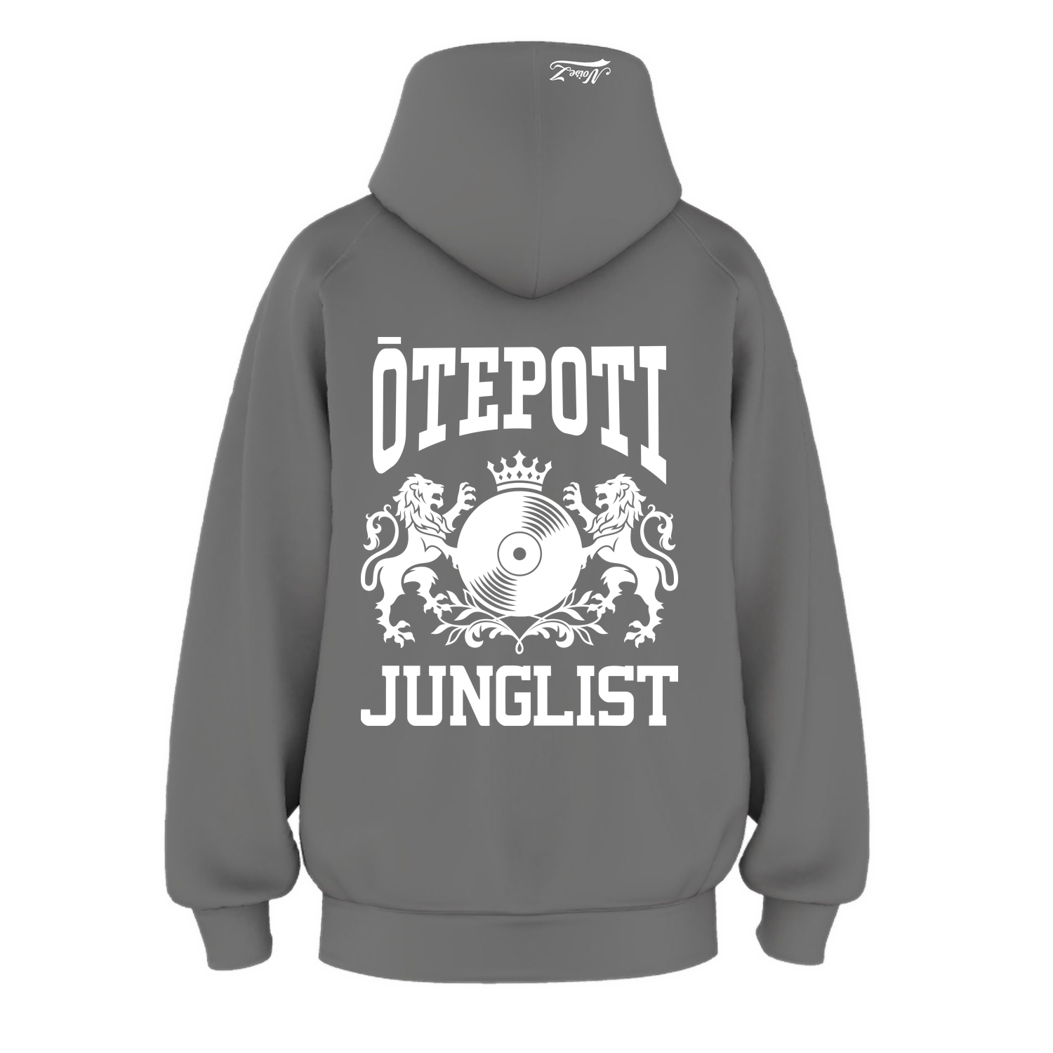 Mens ŌTEPOTI JUNGLIST Hoodie - Shadow (back)